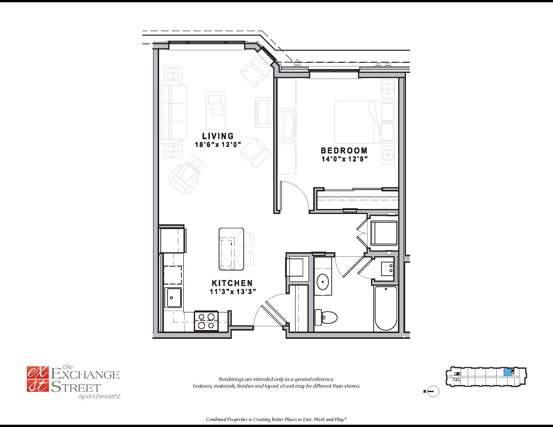 Malden - 1 Bed, 1 Bath - Image 2